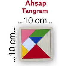 Feyza Design Ahşap Tangram Zeka Gelişim Eğitici Oyuncak