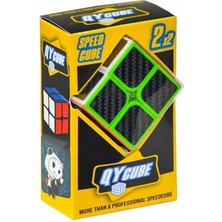 Feyza Design Yüksek Performanslı 2x2 Karbon Fiber Profesyonel Speed Cube