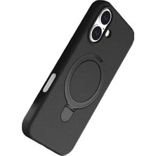 Butik Mey Ithalat®  Apple iPhone 16 Regal Magsafe Standlı Kapak - Siyah