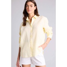 DeFacto Oversize Keten Gömlek Z6638AZ26SM