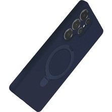 Butik Mey Ithalat®  Samsung Galaxy S24 Ultra Regal Magsafe Standlı Kapak - Lacivert