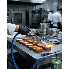 İntora Hortumlu Lpg Pürmüz Alev Tabancası Ayarlanabilir Alev Gücü Mangal Kamp Lehimleme Kullanımı