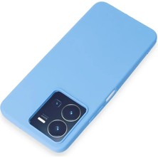 Butik Mey Ithalat®  Vivo Y35 Kılıf First Silikon - Mavi