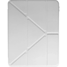 Aylina Mey Ithalat®  iPad 2022 10.9 (10.nesil) Kılıf Kalemlikli Mars Tablet Kılıfı - Gri