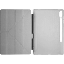 Aylina Mey Ithalat®  Samsung Galaxy X510 Tab S9 Fe 11 Kılıf Kalemlikli Mars Tablet Kılıfı - Koyu Gri