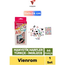 Feyza Design Eğitici Manyetik Harfler Seti - Türkçe ve Ingilizce 66 Parça
