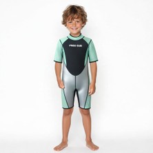 Free-Sub 3mm Çocuk Shorty (Kısa), Sörf Yüzme Scuba Tüplü Dalış Elbisesi