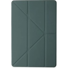 Aylina Mey Ithalat®  iPad 2022 10.9 (10.nesil) Kılıf Kalemlikli Mars Tablet Kılıfı - Koyu Yeşil