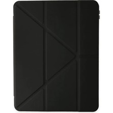 Aylina Mey Ithalat®  Samsung Galaxy X200 Tab A8 10.5 Kılıf Kalemlikli Mars Tablet Kılıfı - Siyah