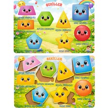 Feyza Design Çocuklar Için Eğitici Ahşap Bul Tak Oyuncağı ve Zeka Geliştirici Oyuncak