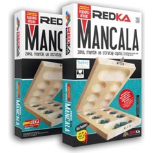 Feyza Design Iki Adet Ahşap Mancala Oyunu - Strateji ve Zeka Geliştirici