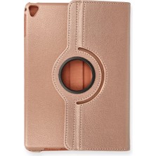 Aylina Mey Ithalat®  iPad 9.7 (2018) Kılıf 360 Tablet Deri Kılıf - Rose Gold