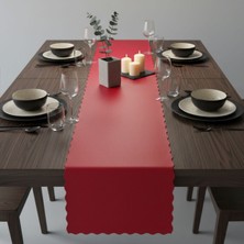 Grand Fine Art 1 Adet Deri RUNNER-40X140 Cm-Fırfır Desenli Runner