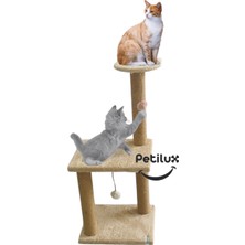 Feyza Design Katlı Kedi Kafalı Oyun Tırmalaması Bej