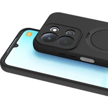 Mey İthalat Mey Ithalat®  Xiaomi Redmi 15C 4g Regal Magsafe Standlı Kapak - Siyah