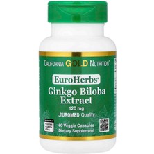 California Gold Nutrition Calıfornia Gold Nutrıtıon Ginkgo Biloba Extract/ Bilişsel Sağlığı ve Odaklanma Destekleyici 60 Kapsül