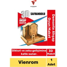 Feyza Design Boyanabilir Ahşap 3D Zeka Geliştirici Çocuk Oyuncak