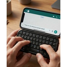 tp Buğz Mini Kablosuz Bluetooth Klavye USB Şarjlı Taşınabilir Klavye