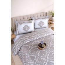 Bir Home Vanetta Pano Jakarlı Çift Kişilik Modern Yatak Örtüsü Takımı 3 Parça 240X260CM