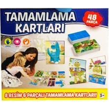 Feyza Design Görsel Tamamlama Kartları 48 Parça Akıl ve Zeka Oyunu