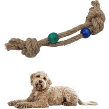 Feyza Design Yeşil Diş Kaşıma Ipi Köpek Oyuncağı ve Temizleme Halatı