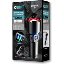 3000 Lm Şarj Edilebilir Güçlü Uzun Menzil Araç-Acil Durum Için Outdoor LED El Feneri KL-922