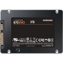 8tb 870 Evo Samsung 2.5 Sata3 MZ-77E8T0BW 560-530 Mb/s Samsung Tr Garantılı