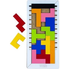 Feyza Design Ahşap Tetris Zeka Oyunu - Eğitici ve Eğlenceli Çocuk Oyunu