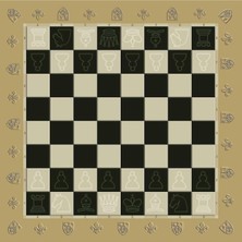 Feyza Design Ahşap Satranç Tablası 30X30 cm - Zeka ve Strateji Geliştirme Oyunu