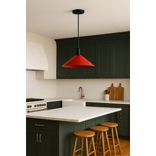 Longing Noirrouge Pendant Sarkıt Lamba-Avize - Modern Endüstriyel Mufak Hol Cafe Salon Avize