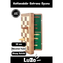 Feyza Design Premium Katlanabilir Dekoratif Satranç Takımı 35 cm