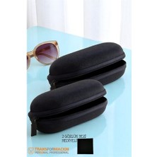 Eilo Luxe Hsnet Kumaş Kaplı Gözlük Kabı  Gözlük Koruma Kılıfı 2 Li Set  - AA002C-68CZA5