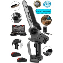 Moonshop Pro Seri 88DXF Çift Akü Otomatik Yağlamalı El Testeresi Ağaç Odun Dal Kesme Budama Testeresi.