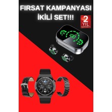 Eilo Luxe Tws Bluetooth Kulaklık ve Akıllı Saat Uyku Takibi Nabız Ölçer Uzun Pil Ömrü - AA002C-67X538