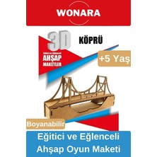Feyza Design 3D Eğitici Boyanabilir Ahşap Puzzle - Çocuklar Için Demonte Oyun Maketi