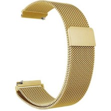 Gpack Huawei Watch Gt 2 46MM Kordon Kayış Metal Hasır Örgülü 22/hs Gold