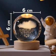 Calperia Yağmur Bulutu Işıklı Cam Küre Kod 58