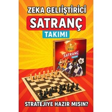 Feyza Design Zeka Geliştirici Satranç Takımı - Katlanabilir Tahta ve Taş Seti