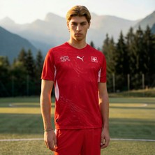 Puma Erkek Kırmızı Puma Sfv Home Jersey Erkek Forma