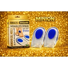 Minion Topuk Dikeni Silikon Tabanlık Topuk Yastığı Topuk Koruyucu 1 Çift