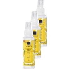 Avon Senses Lemon Burst Limon ve Reyhan Kokulu Vücut Spreyi 100 Ml. Üçlü Set