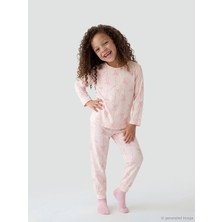 Lcw Pembe Fiyonk Desenli Kız Çocuk Pijama Takımı