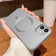 Ucuc iPhone 11 Uyumlu Metalik Dokulu Kamera Koruma Anti-Darbe Manyetik Silikon Kılıf