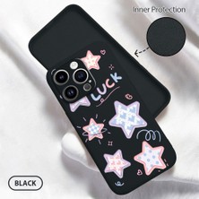 HONTINGA iPhone 14 Pro ile Uyumlu Kılıfı Içi Kadifeli Düşüme Önleyici Basitlik Anti Düşme Kamera Korumali Renkli Yıldızlar Desen Telefon Kılıfı Kadın ve Erkek Için Uygundur K6-0206