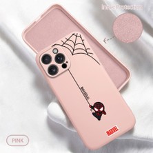 HONTINGA iPhone 16 Pro Max ile Uyumlu Kılıfı Içi Kadifeli Düşüme Önleyici Basitlik Anti Düşme Kamera Korumali Spider Man Desen Telefon Kılıfı Kadın ve Erkek Için Uygundur K6-0208