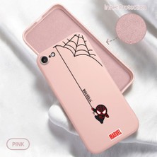 HONTINGA iPhone 7 ile Uyumlu Kılıfı Içi Kadifeli Düşüme Önleyici Basitlik Anti Düşme Kamera Korumali Spider Man Desen Telefon Kılıfı Kadın ve Erkek Için Uygundur K6-0208