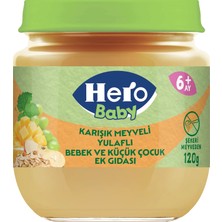 Hero Baby Karışık Meyveli Yulaflı Kavanoz Mama 120 gr