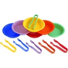 Feyza Design Aktarma Seti Etkinlik Oyuncağı (6 Kase 6 Maşa) - Montessori Eğitici