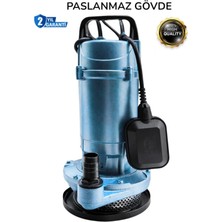 Moonshop Bakır Sargı Şamandıralı Dalgıç Temiz ve Kirli Dere Kuyu Su Motoru Drenaj Dalgıç Su Pompası 20 mt Dik