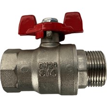 Pakkens 3/4" Kelebek Volanlı Küresel Vana Dişi / Dişi